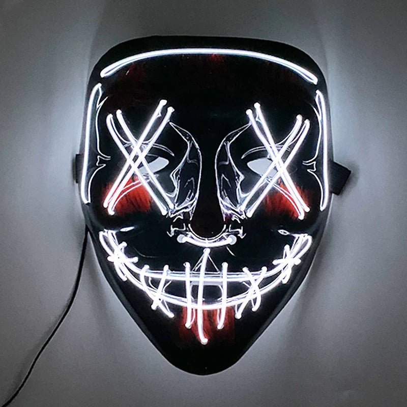 Neon Light LED Halloween Mask - Cake Pops Parties