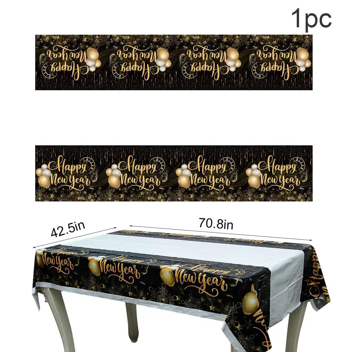 New Year Black Gold Decoration Bundle - Cake Pops Parties