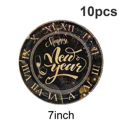 New Year Black Gold Decoration Bundle - Cake Pops Parties