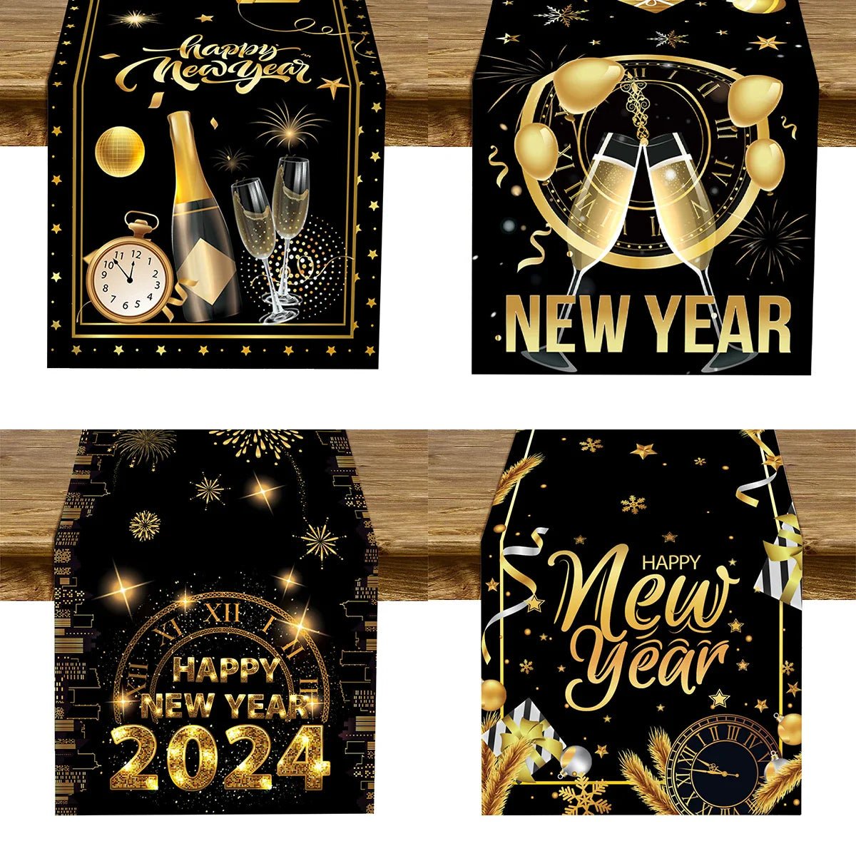 New Year Black Gold Decoration Bundle - Cake Pops Parties