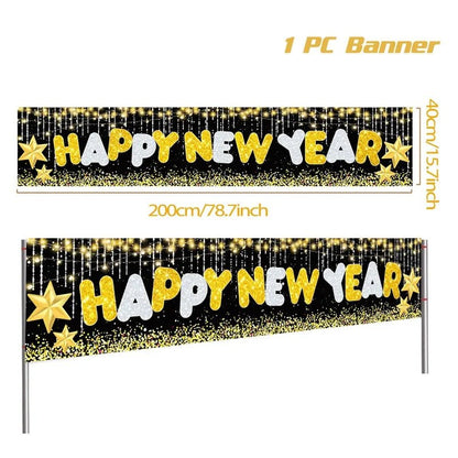 New Year Black Gold Decoration Bundle - Cake Pops Parties