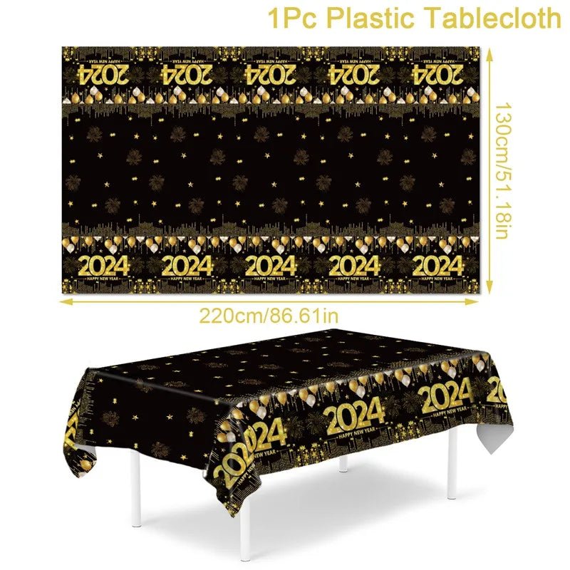 New Year Black Gold Decoration Bundle - Cake Pops Parties