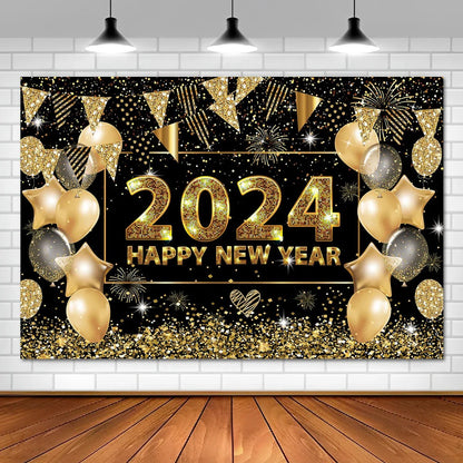 New Year Black Gold Decoration Bundle - Cake Pops Parties