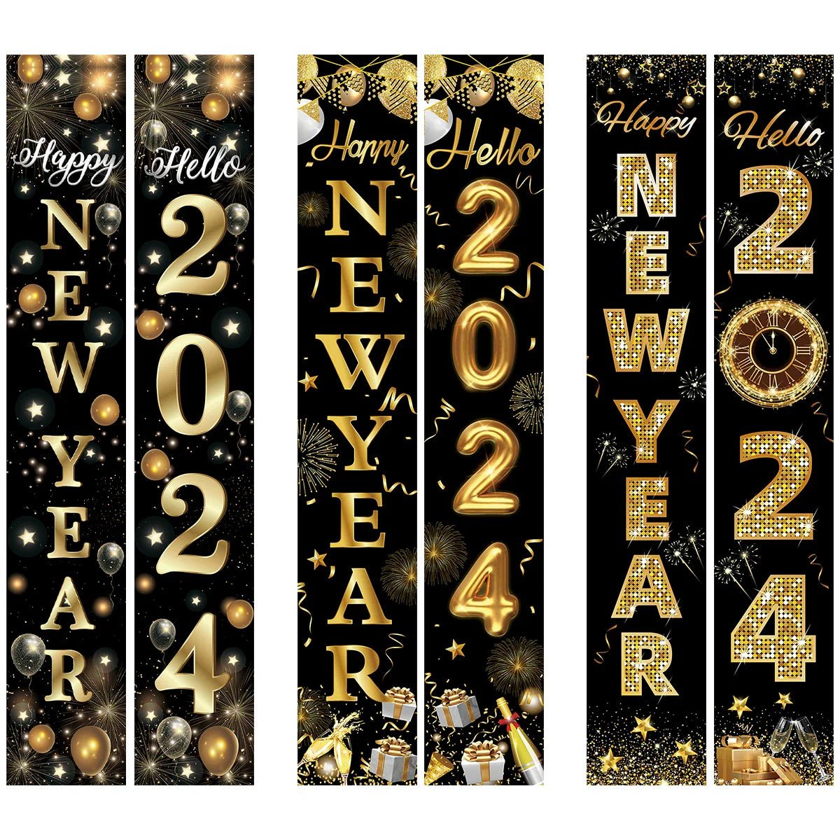 New Year Black Gold Decoration Bundle - Cake Pops Parties