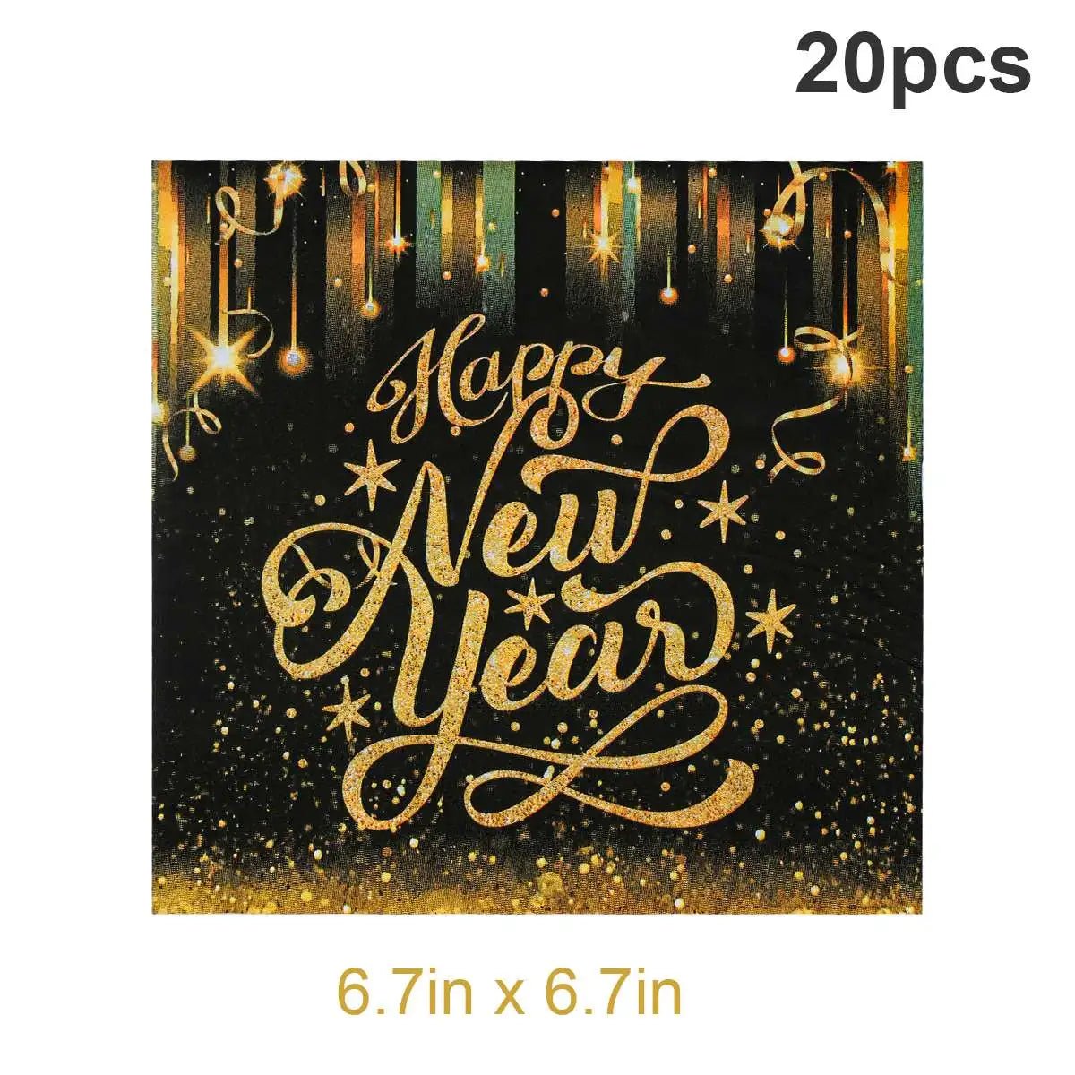 New Year Black Gold Decoration Bundle - Cake Pops Parties