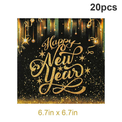 New Year Black Gold Decoration Bundle - Cake Pops Parties