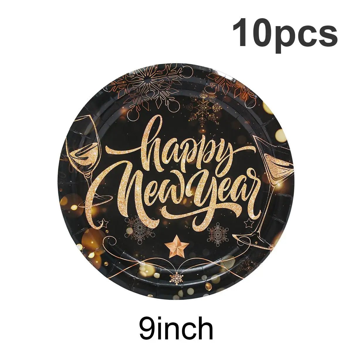 New Year Black Gold Decoration Bundle - Cake Pops Parties