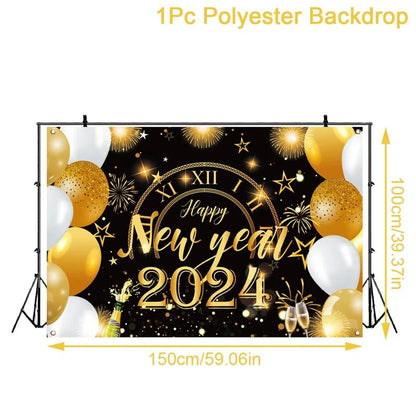 New Year Black Gold Decoration Bundle - Cake Pops Parties