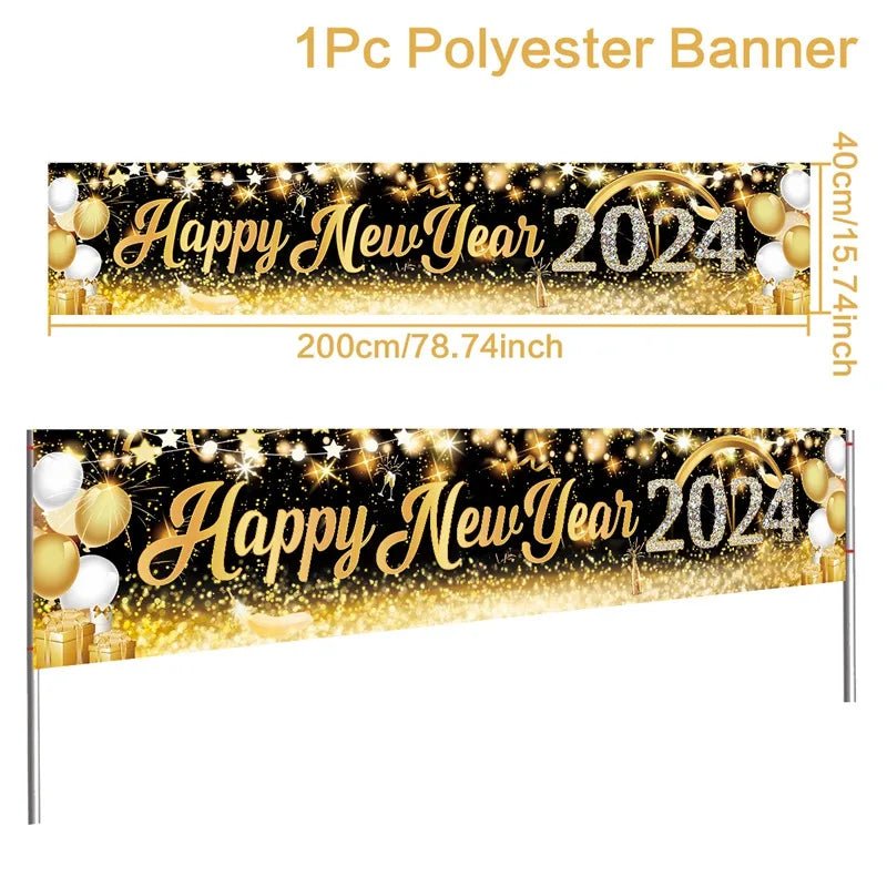 New Year Black Gold Decoration Bundle - Cake Pops Parties