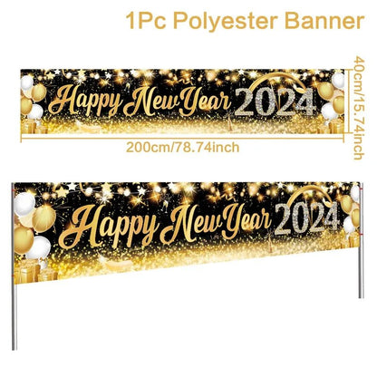 New Year Black Gold Decoration Bundle - Cake Pops Parties