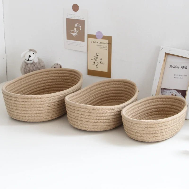 Nordic Cotton Rope Storage Baskets - Cake Pops Parties