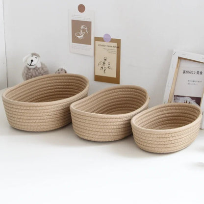 Nordic Cotton Rope Storage Baskets - Cake Pops Parties