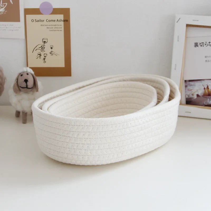 Nordic Cotton Rope Storage Baskets - Cake Pops Parties