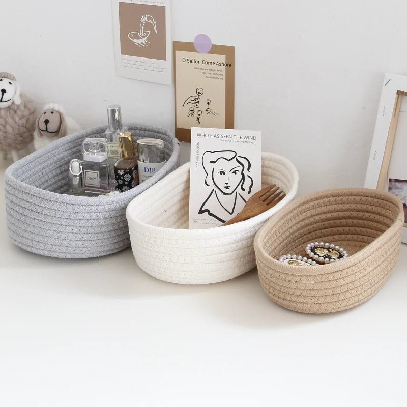 Nordic Cotton Rope Storage Baskets - Cake Pops Parties