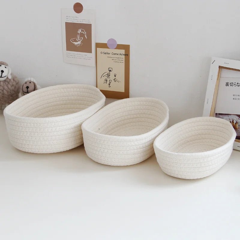 Nordic Cotton Rope Storage Baskets - Cake Pops Parties