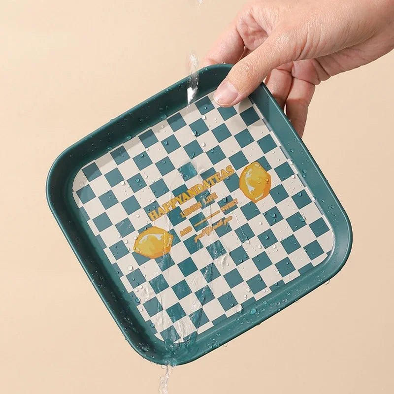 Nordic Plaid Storage Tray - Cake Pops Parties