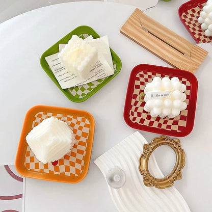 Nordic Plaid Storage Tray - Cake Pops Parties