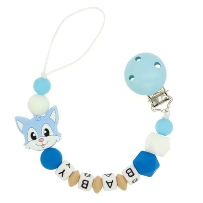 Personalized Baby Pacifier Clip Dinosaur Teether - Cake Pops Parties