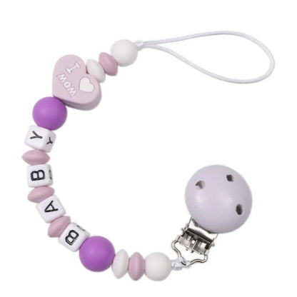 Personalized Baby Pacifier Clip Dinosaur Teether - Cake Pops Parties