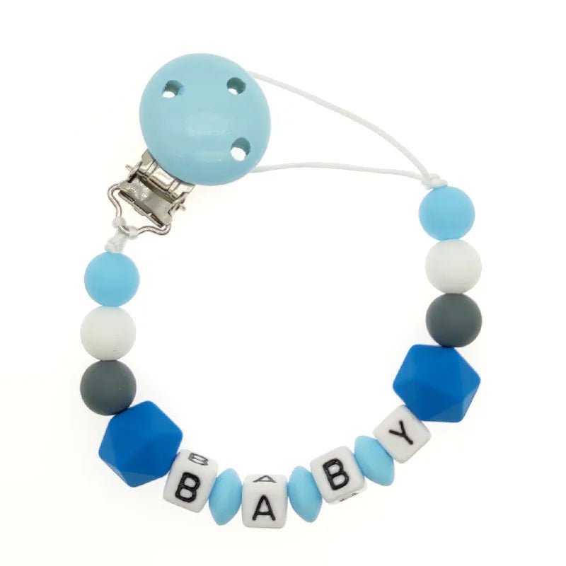 Personalized Baby Pacifier Clip Dinosaur Teether - Cake Pops Parties