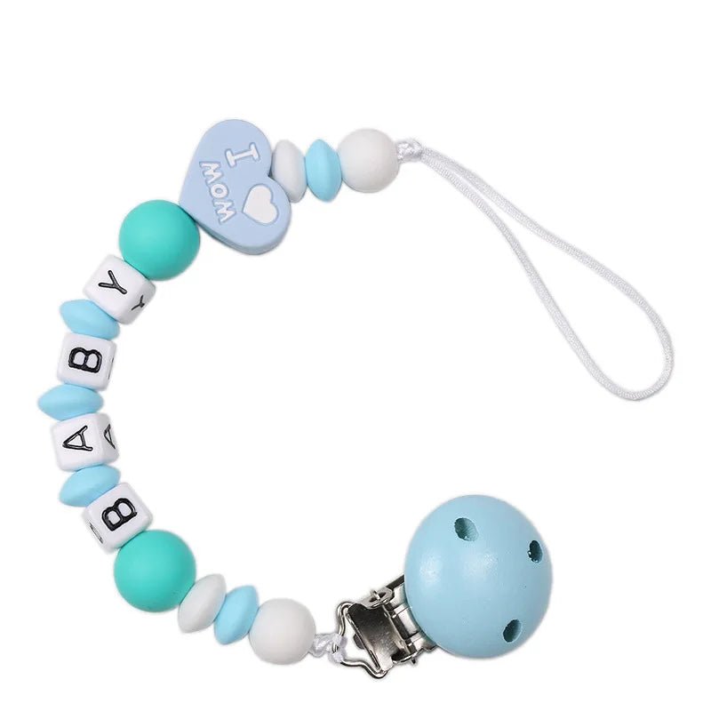 Personalized Baby Pacifier Clip Dinosaur Teether - Cake Pops Parties