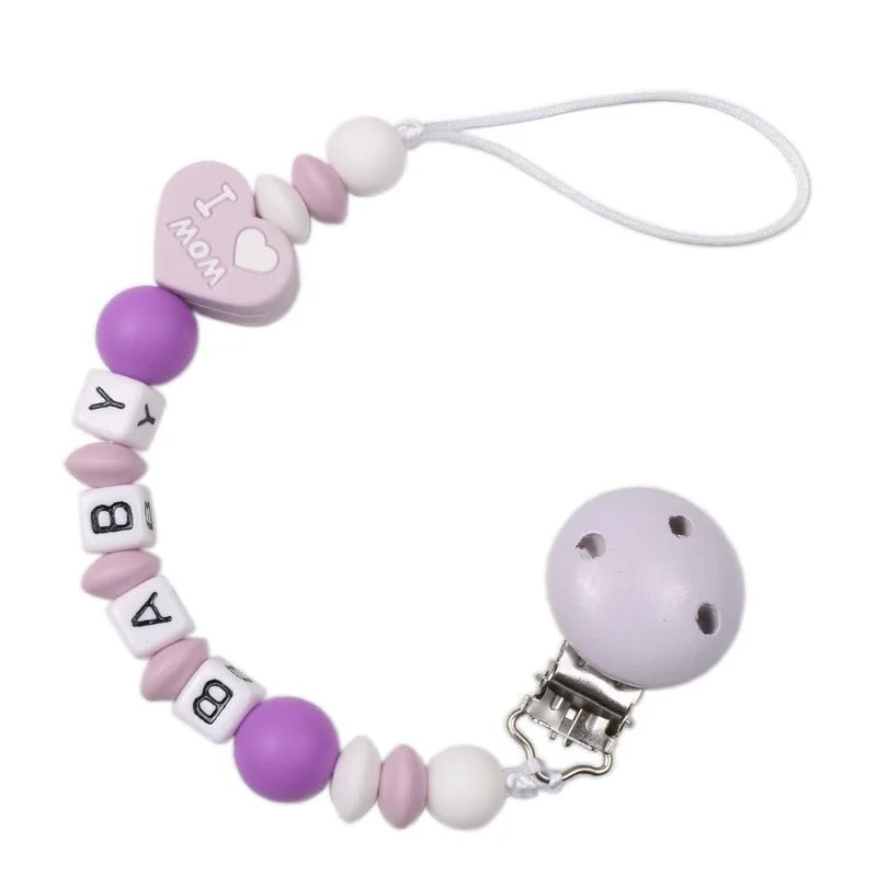 Personalized Baby Pacifier Clip Dinosaur Teether - Cake Pops Parties