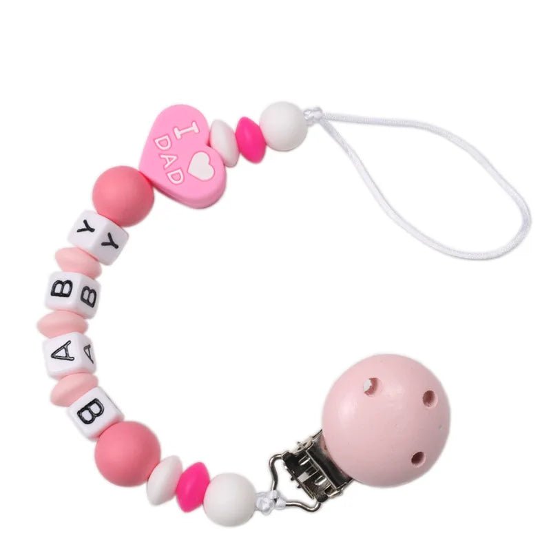 Personalized Baby Pacifier Clip Dinosaur Teether - Cake Pops Parties