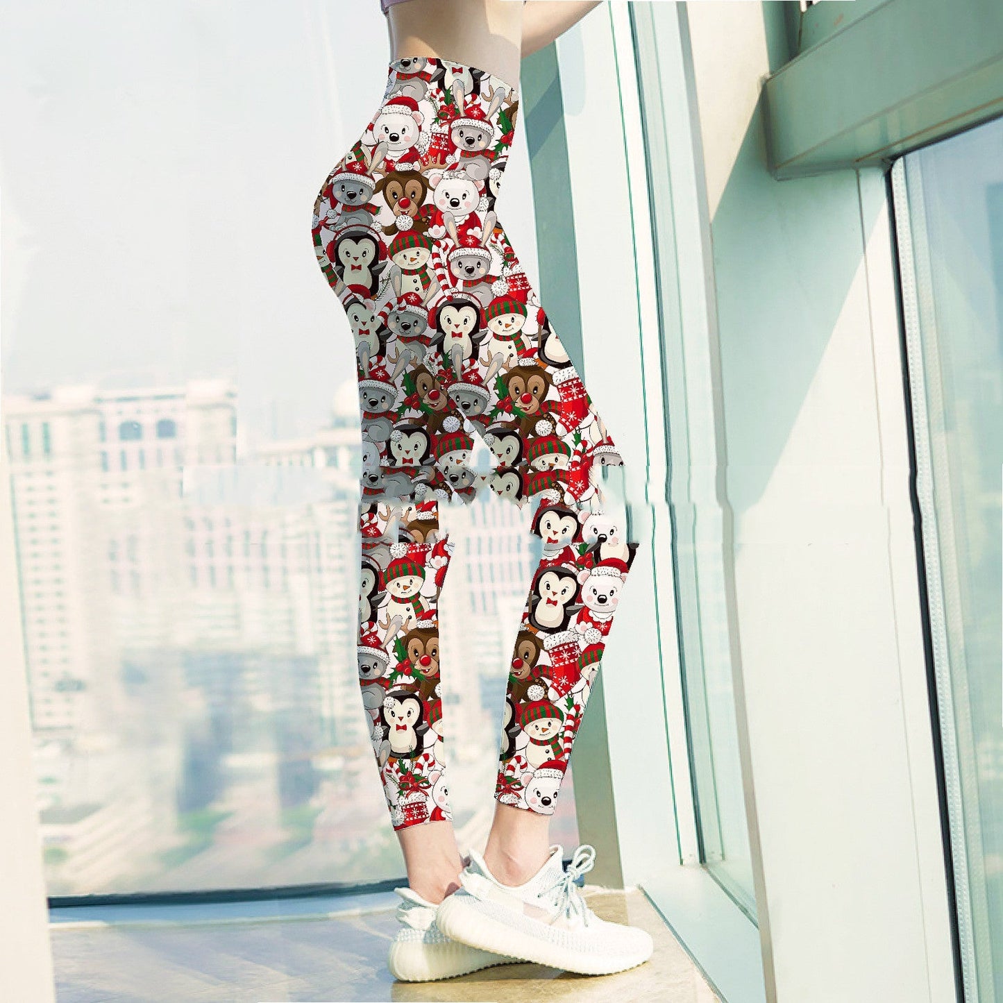 Personalized Christmas Leggings - Yoga Ready - Cake Pops Parties