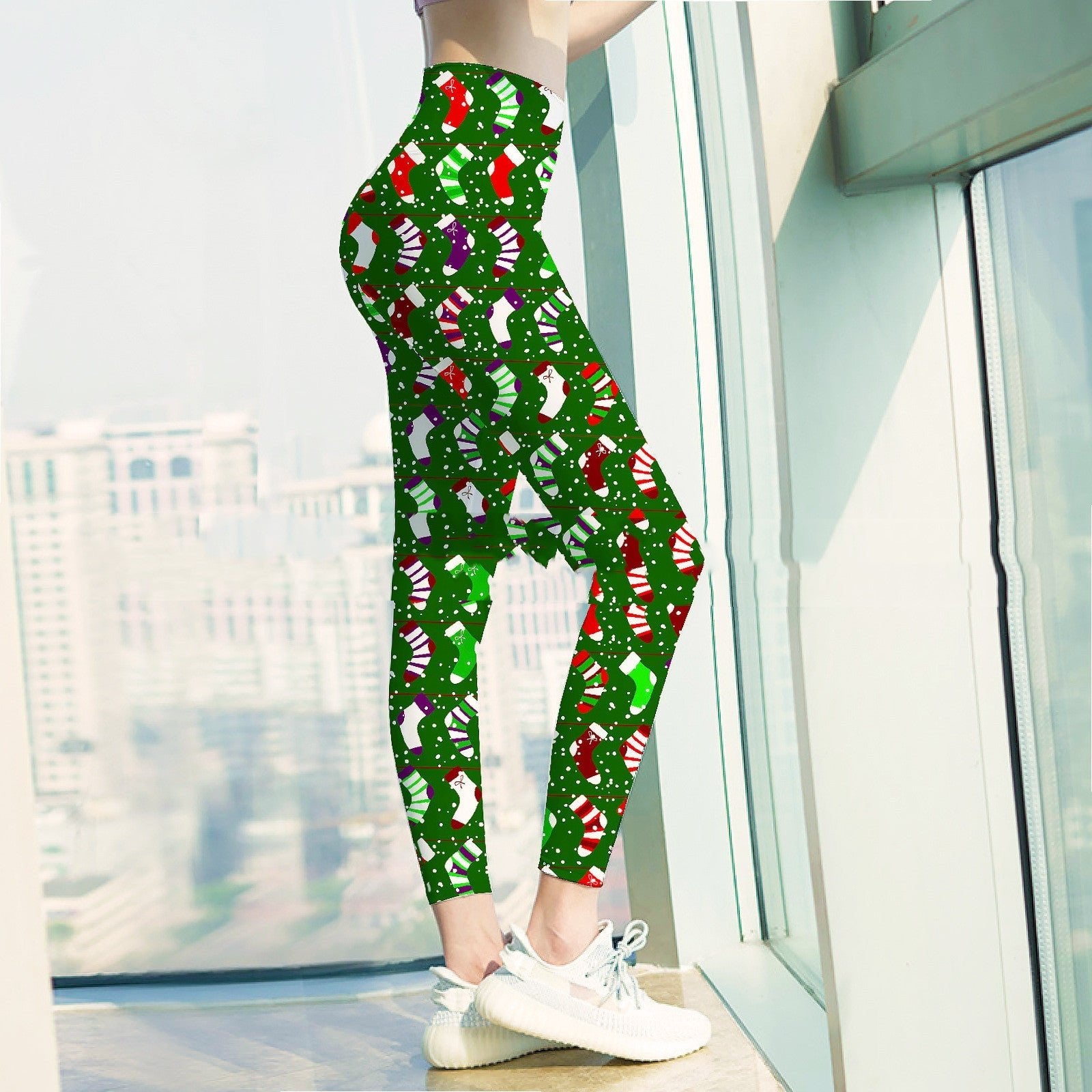 Personalized Christmas Leggings - Yoga Ready - Cake Pops Parties