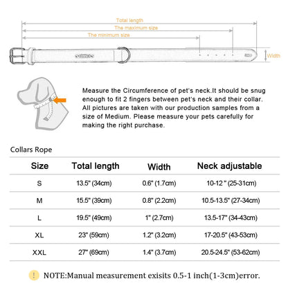 Personalized Leather Dog Collar - Custom Name ID Tags - Cake Pops Parties