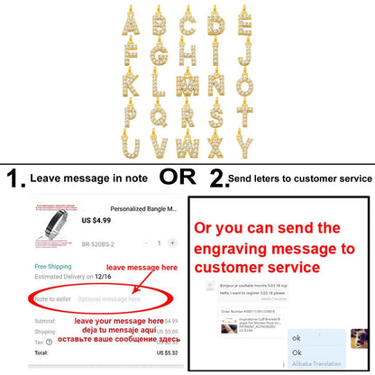 Personalized Letter Name Necklace Stainless Steel - Cake Pops Parties