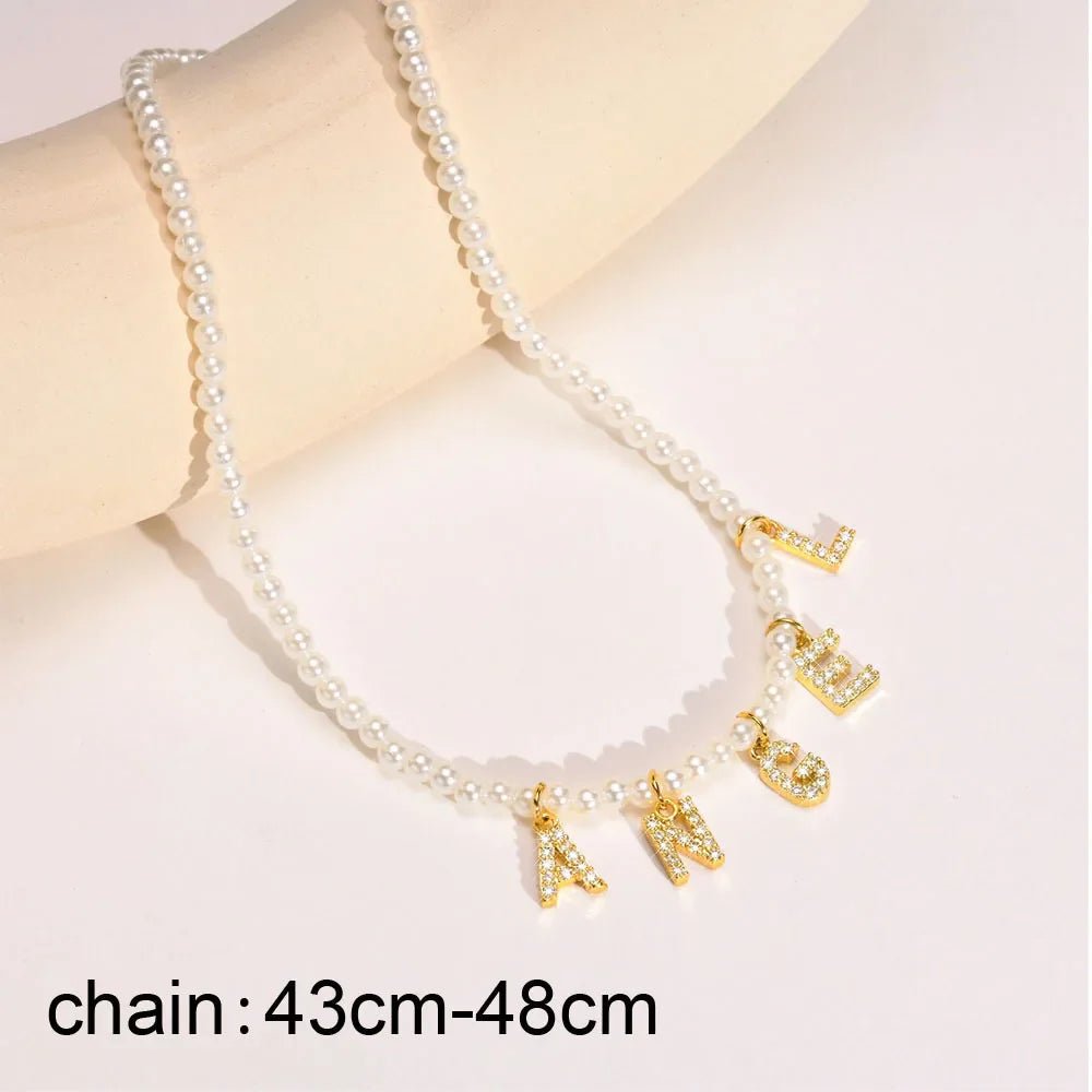 Personalized Letter Name Necklace Stainless Steel - Cake Pops Parties