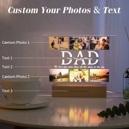 Personalized Multi - Photo Night Light - Cake Pops Parties