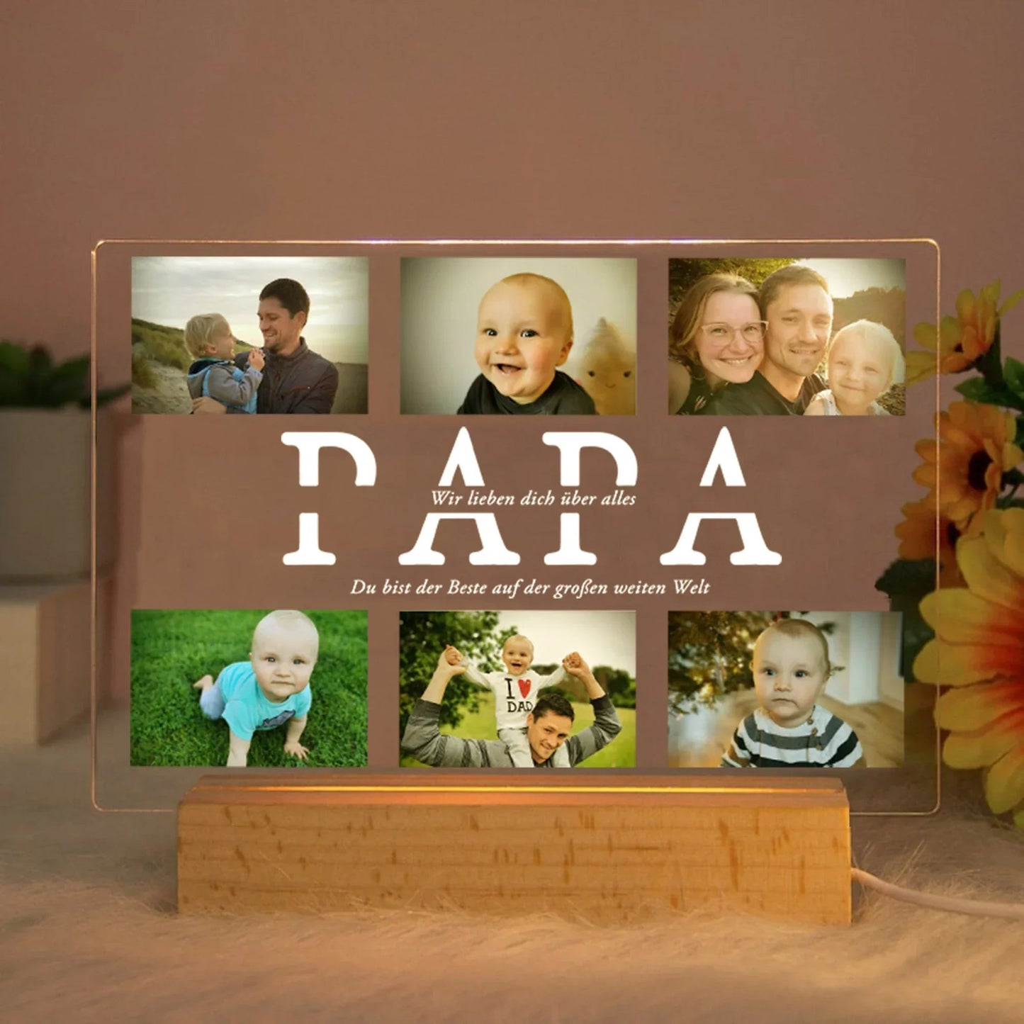 Personalized Multi - Photo Night Light - Cake Pops Parties