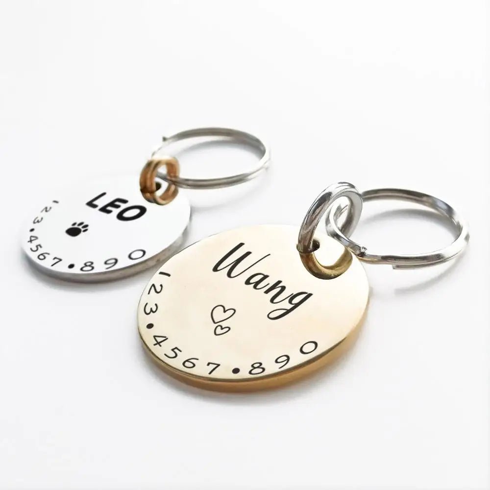 Personalized Pet ID Tag - Custom Engraved Necklace - Cake Pops Parties