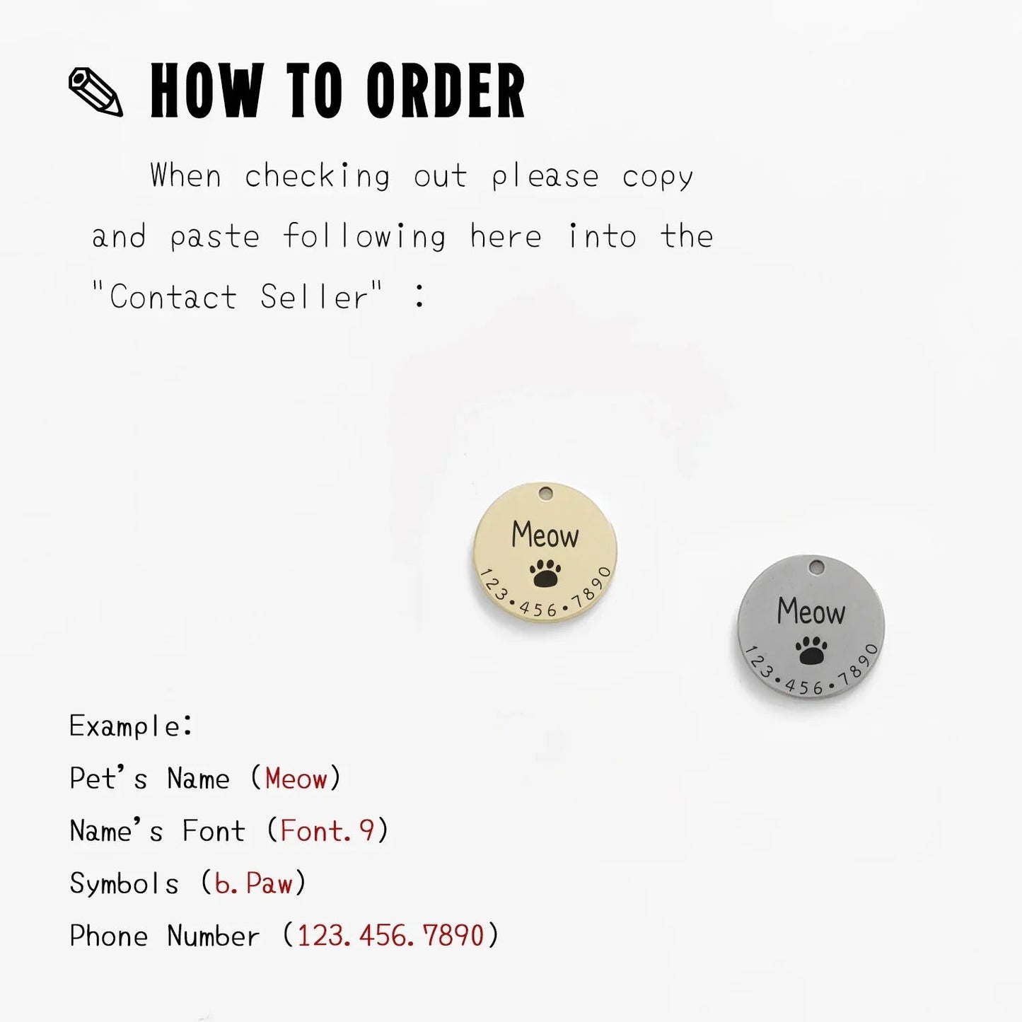 Personalized Pet ID Tag - Custom Engraved Necklace - Cake Pops Parties