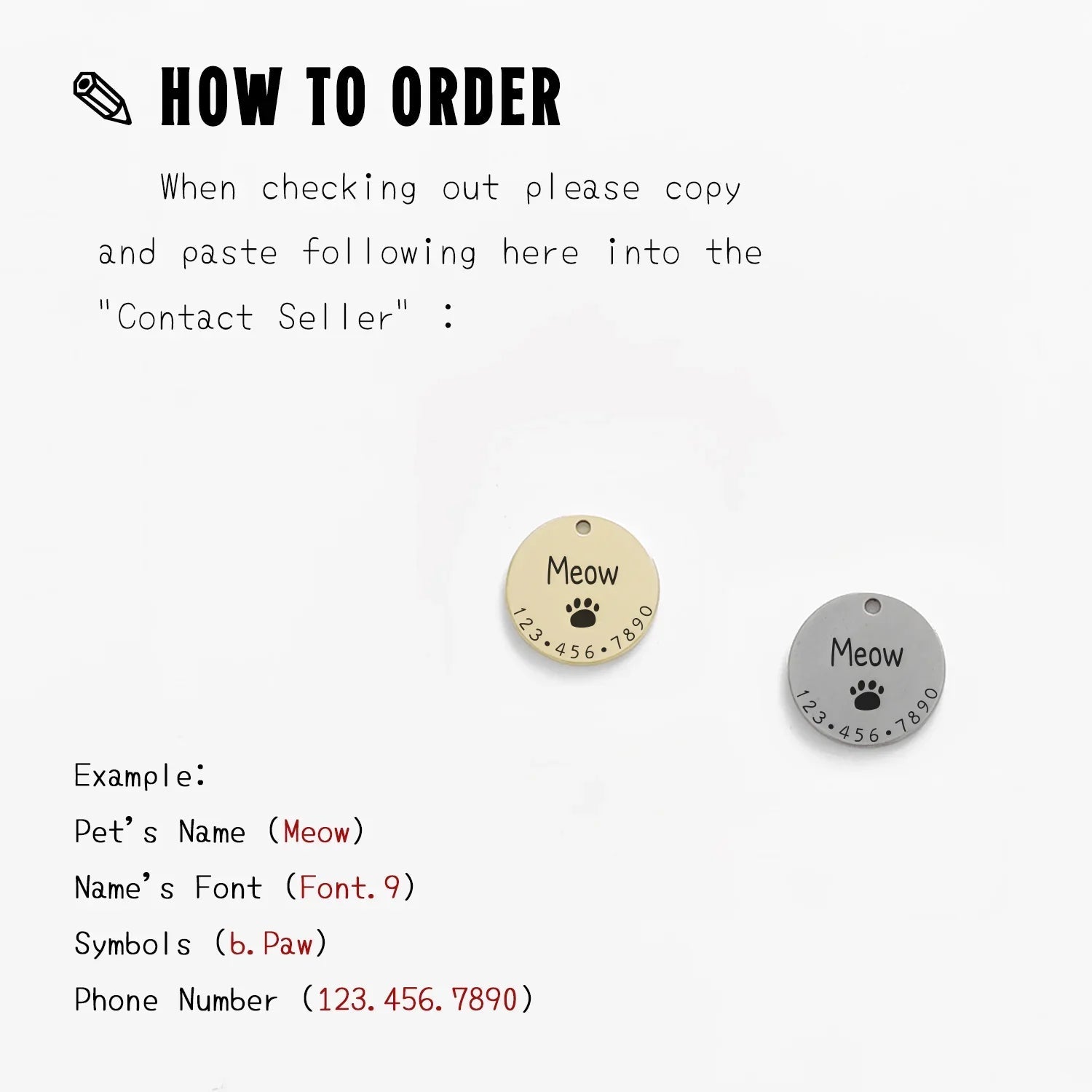 Personalized Pet ID Tag - Custom Engraved Necklace - Cake Pops Parties