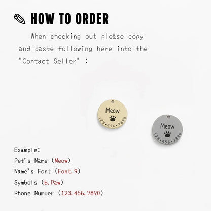 Personalized Pet ID Tag - Custom Engraved Necklace - Cake Pops Parties