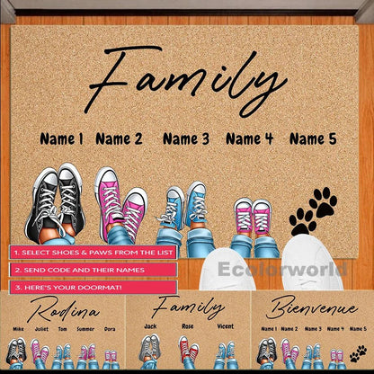 Personalized Pets Paws Doormat - Cake Pops Parties