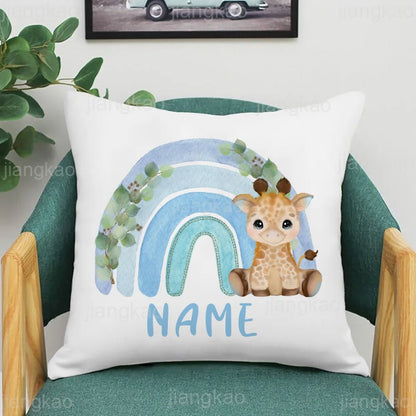 Personalized Rainbow Animal Pillow Case - Cake Pops Parties