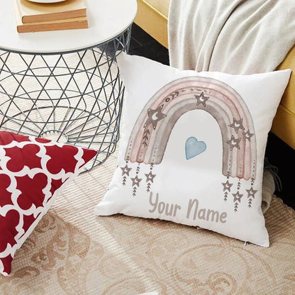 Personalized Rainbow Print Cushion Cover - Cake Pops Parties