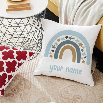 Personalized Rainbow Print Cushion Cover - Cake Pops Parties