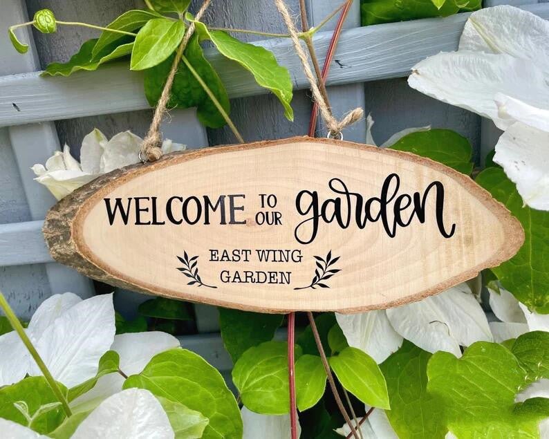 Personalized Wooden Garden Plaque - Cake Pops Parties