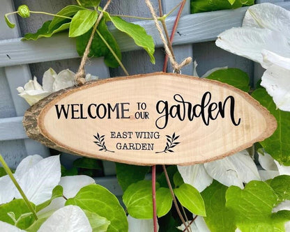 Personalized Wooden Garden Plaque - Cake Pops Parties