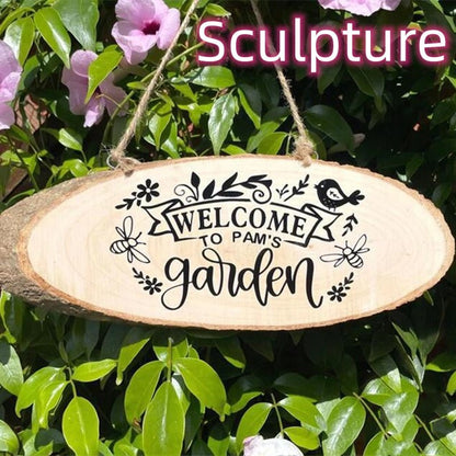 Personalized Wooden Garden Plaque - Cake Pops Parties