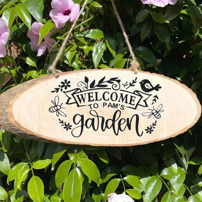 Personalized Wooden Garden Plaque - Cake Pops Parties