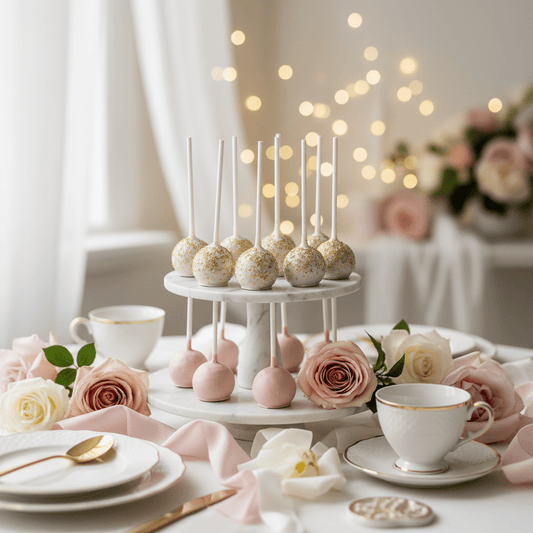 Pink and Glitter Cake Pops - Elegant Bite - Sized Treats - Cake Pops Parties
