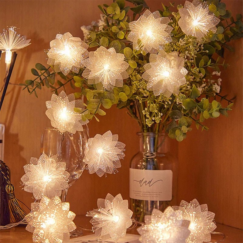 Plumeria Flower LED String Lights - Cake Pops Parties