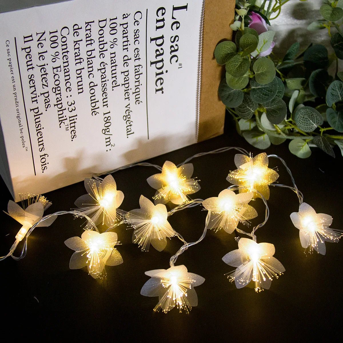 Plumeria Flower LED String Lights - Cake Pops Parties