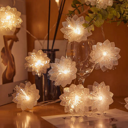Plumeria Flower LED String Lights - Cake Pops Parties